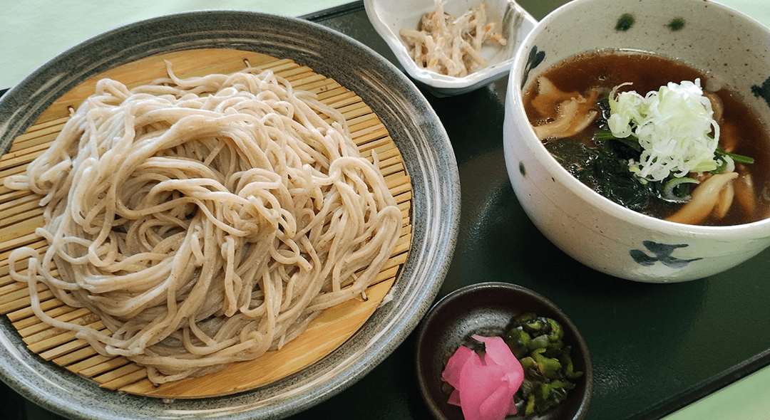 きのこ肉汁蕎麦