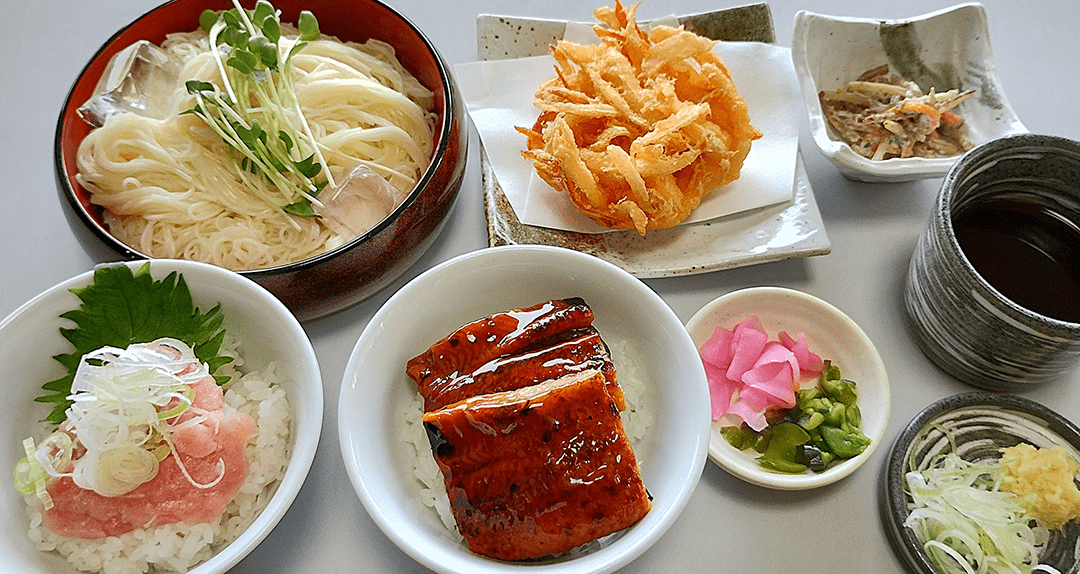 二種小丼とそうめん膳