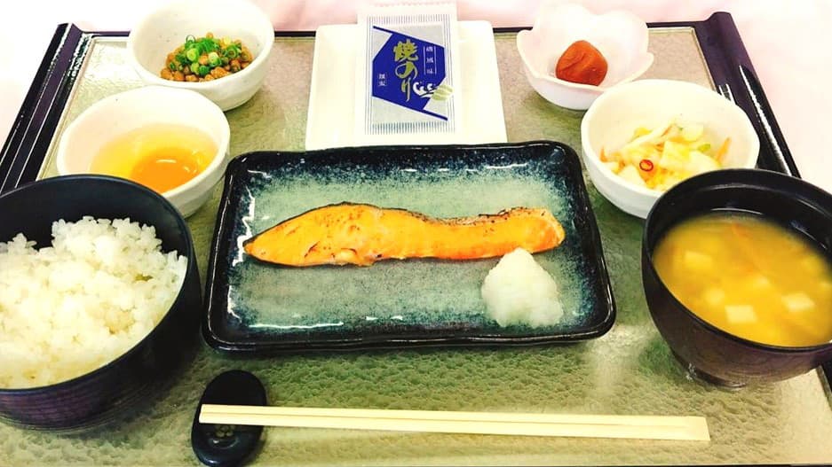和朝食(JGMやさと石岡ゴルフクラブのレストラン)